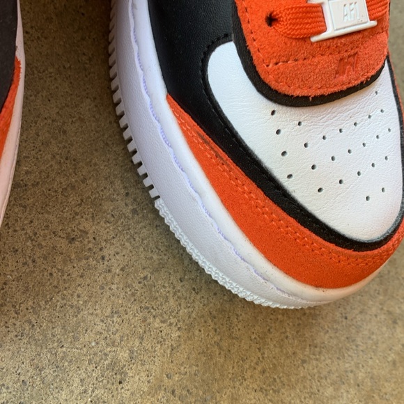 Nike Air Force 1 Low Shadow Rush Orange Black 6.5 Shoes Sneakers DQ8586800 - Picture 4 of 9